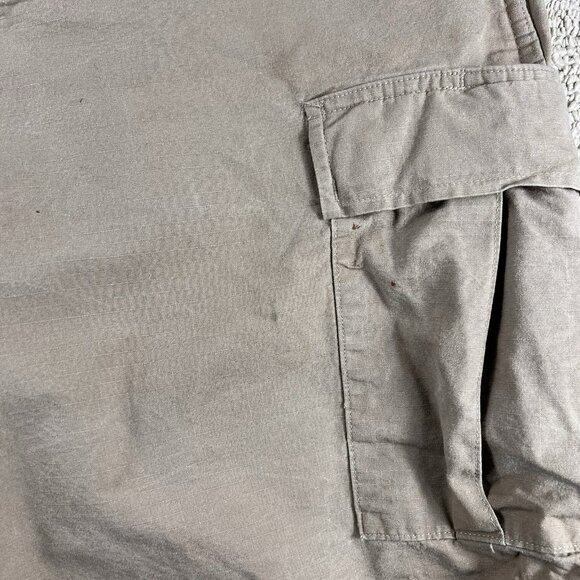 Tru-Spec Flat Front Cargo Work Shorts Pockets Beige Men’s Size 36 x 9 Large - Picture 8 of 8